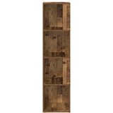  Kutni ormarić boja staro drvo 33x33x132 cm konstruirano drvo | shoptok.hr