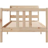 vidaXL Okvir kreveta s uzglavljem 90 x 190 cm od borovine | shoptok.hr