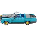  Tehnički blokovi Retro automobil PLAVI KABRIOLET zlatni naplatci 417 dijelova ZA5788 | shoptok.hr