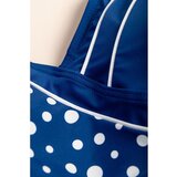 Fenzy Kupaći Kostim Za Veće Veličine S Printom Točkica, Plavi | shoptok.hr