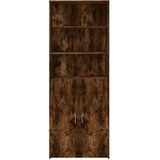  Visoka komoda boja dimljenog hrasta 80 x 42,5 x 185 cm drvena | Eponuda.ba