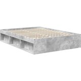  Krevetna konstrukcija s uzglavljem Betonska siva 135 x 190 cm | shoptok.hr