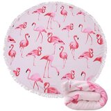Vivva Okrogla brisača za plažo | CUBALINKA Flamingo, (21290785) Cene