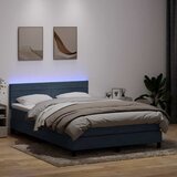 vidaXL Box spring posteljni z vzmetnico temno siv 160x210 cm žamet | Shoptok.si