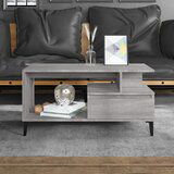 The Living Store Klubska mizica siva sonoma 90x49x45 cm inženirski les - Klubska Mizica, (21781159) Cene