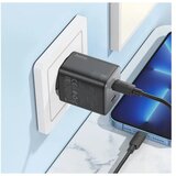 hoco. stenski polnilec 2 x tip C + kabel tip C do Lightning PD QC 45W GaN N42 črn | Shoptok.si