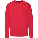 Fruit Of The Loom Red Men's Sweatshirt Lightweight Set-in-Sweat Sweat | Shoptok.si