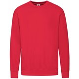 Fruit Of The Loom Red Men's Sweatshirt Lightweight Set-in-Sweat Sweat Cene