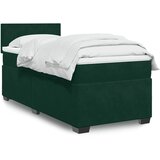 Box spring krevet s madracem tamnozeleni 80 x 200 cm baršunasti | shoptok.hr