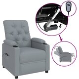  Električni naslonjač od tkanine svjetlosivi | shoptok.hr