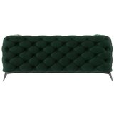 Ropez Temno zelena žametna sedežna garnitura 185 cm Chelsea – | Shoptok.si