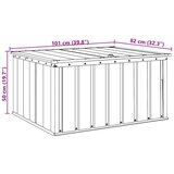  Kutija za spremanje u vrtu Crna 101 x 82 x 50 cm Čelik | shoptok.hr