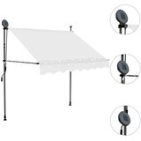 Tenda na ručno uvlačenje s LED svjetlima 150 cm krem | Eponuda.com