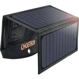 SC001 19W 2xUSB zložljiv solarni polnilec (črn), (20833856)