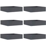  Ograda oko Travnjaka 6 pcs Antracit 50 x 50 x 13 cm Čelik | shoptok.hr