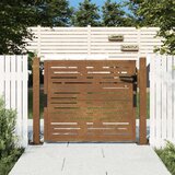 vidaXL Vrtna vrata 105 x 80 cm od čelika COR-TEN četvrtasti dizajn | shoptok.hr