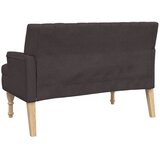  Klupa s jastucima tamnosmeđa 113 x 64,5 x 75,5 cm od tkanine | Eponuda.ba