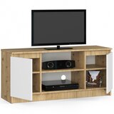 AKORD Tv Omarica, 2 Vrata In 1 Polica, Hrast Artisan/Bela, (5000331811) | Shoptok.si