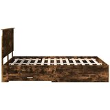  Konstrukcija postelje z vzglavjem Dimljeni oreh 150 x 200 cm, (5000103243) | Shoptok.si