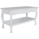 Maison Chic Klubska mizica - kavna mizica - Nizka mizica dvonadstropna MDF bela, (21753905) | Shoptok.si