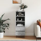 vidaXL Visoka omara betonsko siva 40x36x110 cm inženirski les Cene