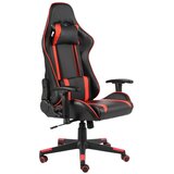 The Living Store Vrtljiv gaming stol rdeč PVC - Gaming Stol, (21625090) Cene