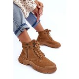 Boto Women's Suede Lined Fur-Lined Boots Trapper Camel Jailina | ePonuda.com