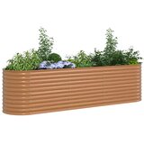  Povišena gredica Smeđa 320 x 80 x 81 cm Čelik | Eponuda.com