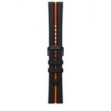 Xiaomi Mi Watch Black Orange Leather Strap