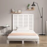 Zidno uzglavlje bijelo 146x3x91,5 cm od masivne borovine | shoptok.hr