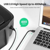 Ugreen USB 2.0 Kabel za Printer - USB A na USB B, Kompatibilan s HP, Canon, Epson, Lexmark, Dell, Brother (5 m) | shoptok.hr