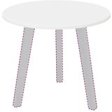 vidaXL Nepremična površina Bela 50 x 50 x 1.5 cm Konstruiran les | Shoptok.si
