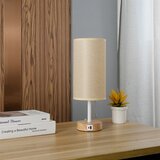  Brilagi - Stona lampa sa USB portom TABLON 1xE27/25W/230V hrast/bela/bež | Eponuda.com