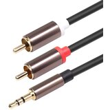 Optimus audio kabel (3m, 3.5mm muški na 2x rca muški, crni) Cijene