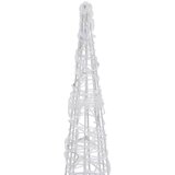  Akrilni ukrasni stožac s LED svjetlima šareni 120 cm | shoptok.hr