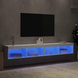 TV ormarići s LED svjetlima 2 kom bijeli 100x30x30 cm | shoptok.hr