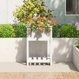  Sadilica s policom bijela 54 x 34,5 x 81 cm od masivne borovine | shoptok.hr