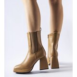 Gemre Brown insulated heeled boots Adamo | Shoptok.si