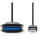 Nedis CCGP60880BK20 USB-A Male, Centronics 36-Pin Male, 2m | Eponuda.com