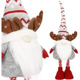 springos 80 cm skrzat, božični okrasek, božični palček jelenček, palček s teleskopskimi nogami., (21637738) | Shoptok.si