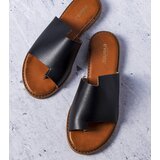 Gemre Black flip-flops with irregular upper Latourelle | shoptok.hr