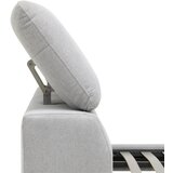 Livetastic OBLAZINJENA POSTELJA 181 cm x 201 cm , les, kovina, tekstil siva | Shoptok.si