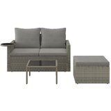 Modern Living Vrtni Set Henry, Rjava, Siva, 3-Delno | Shoptok.si