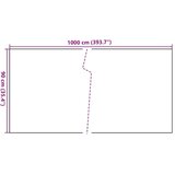 Balkonski zaslon smeđi i crni 1000 x 90 cm od poliratana | shoptok.hr