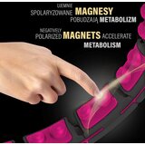  Hhm16 hula hoop crno/rozičasti magnetski s utegom + brojačem hms | shoptok.hr