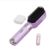 INF Brezžična polnilna 2v1 krtača za ravnanje in kodranje las Purple, (5000264883) | Shoptok.si