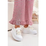 Boto Women's Platform Sneakers With Decorative Lacing White Tivora | Shoptok.si
