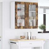  Zidni stakleni ormarić Lucca Dimljeni hrast 80 x 31 x 80 cm | shoptok.hr