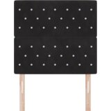  LED vzglavje z LED lučmi Diamantni z vzglavjem Črna 90 cm Žamet, (5000044052) | Shoptok.si