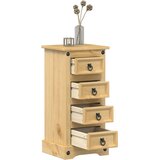  The Living Store Nočna omarica Corona 35x32,5x74 cm trdna borovina - Nočna Omarica, (21441836) | Shoptok.si